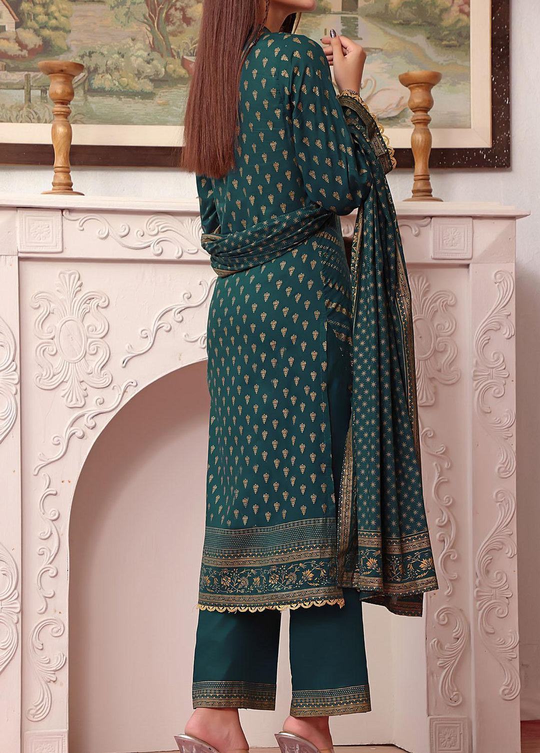 Daman By VS Textiles Printed Lawn Suits Unstitched 3 Piece VS23D 1540A - Summer Collection