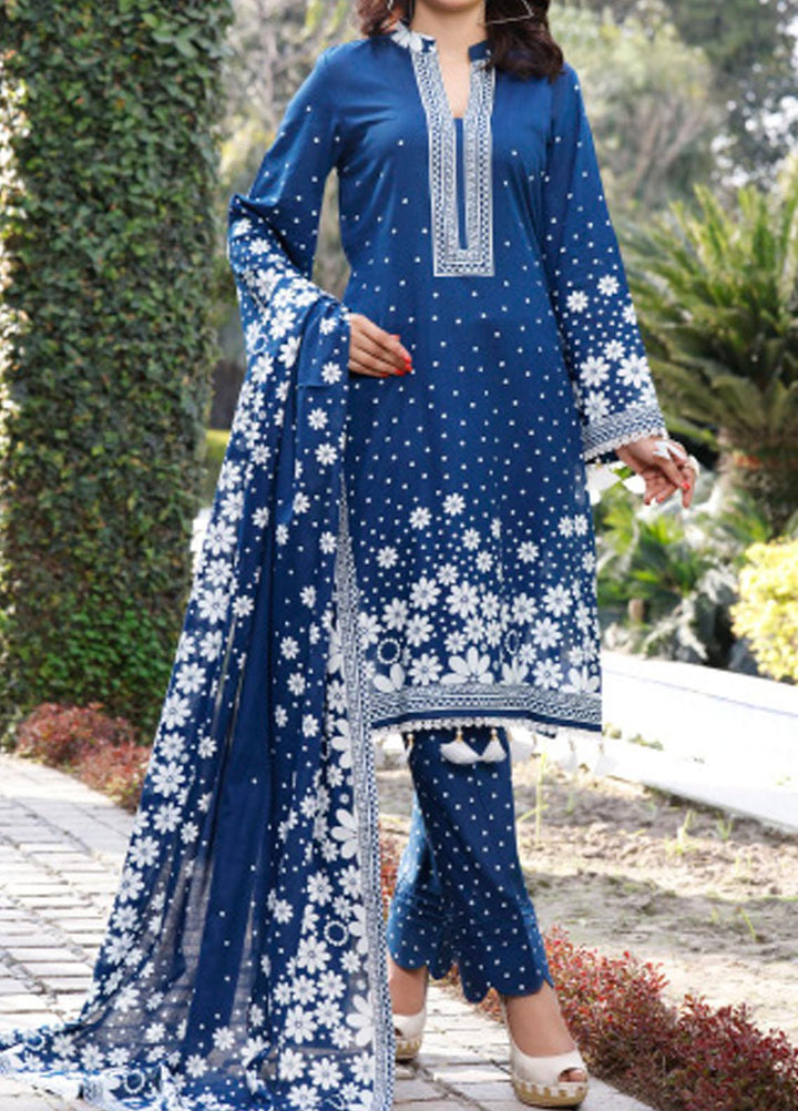 Daman By VS Textiles Printed Lawn Suits Unstitched 3 Piece VS23D-V2 1514-A - Summer Collection