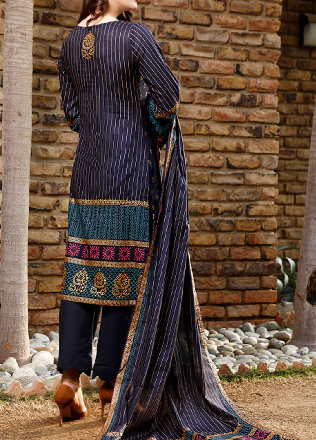 Daman By VS Textiles Printed Lawn Suits Unstitched 3 Piece VS23D-V2 1524 - Summer Collection
