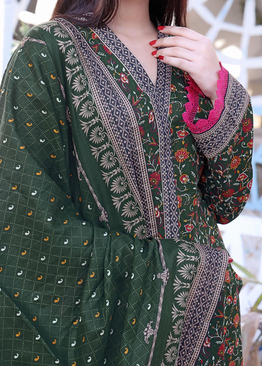 Daman By VS Textiles Printed Lawn Suits Unstitched 3 Piece VS23-D3 805-B - Summer Collection