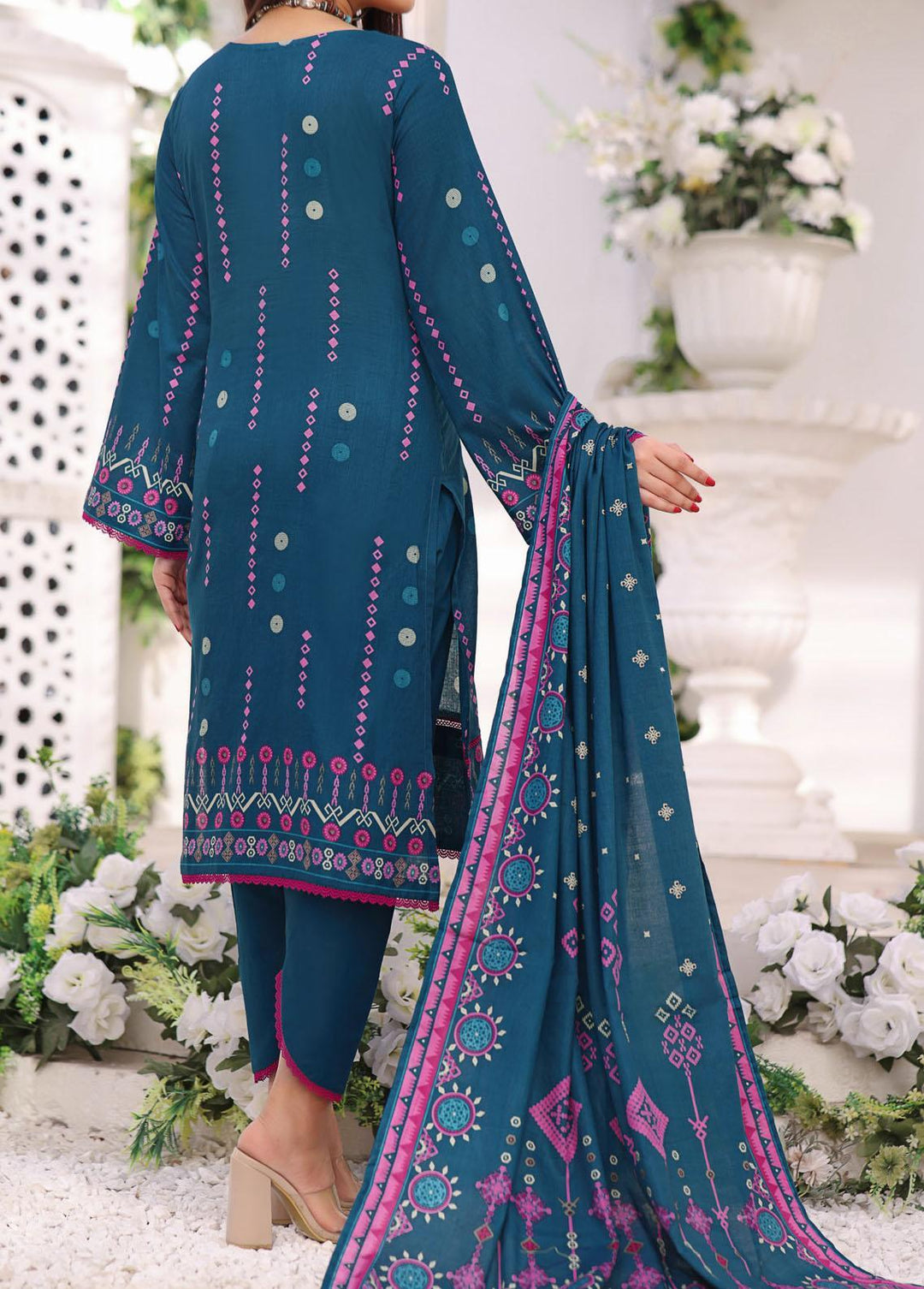 Daman By VS Textiles Printed Lawn Suits Unstitched 3 Piece VS23-D3 806-A - Summer Collection