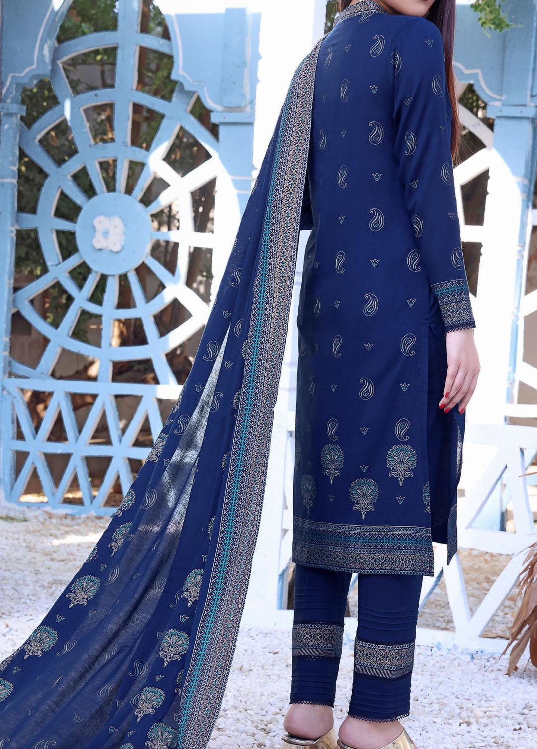 Daman By VS Textiles Printed Lawn Suits Unstitched 3 Piece VS23-D3 807-B - Summer Collection