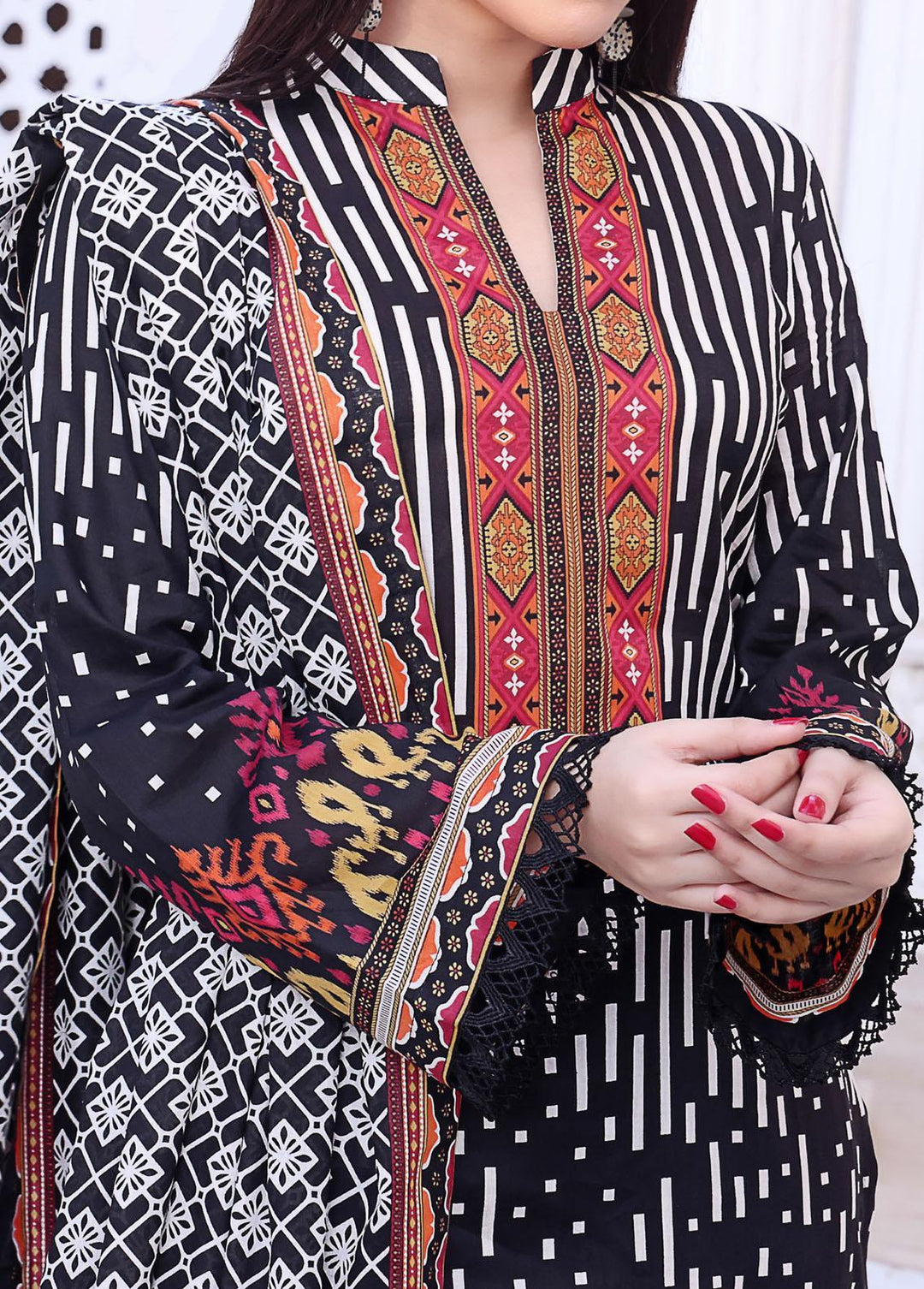 Daman By VS Textiles Printed Lawn Suits Unstitched 3 Piece VS23-D3 808-A - Summer Collection