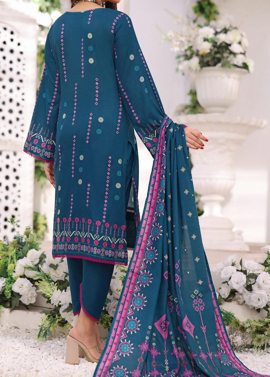 Daman By VS Textiles Printed Lawn Suits Unstitched 3 Piece VS23-D4 806A - Summer Collection
