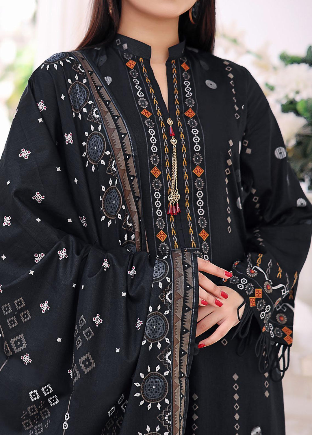 Daman By VS Textiles Printed Lawn Suits Unstitched 3 Piece VS23-D4 806B - Summer Collection