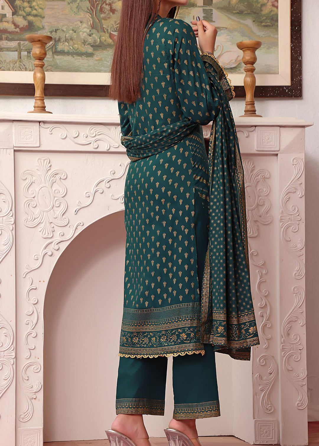 Daman By VS Textiles Printed Lawn Suits Unstitched 3 Piece VS23-D4 810 - Summer Collection