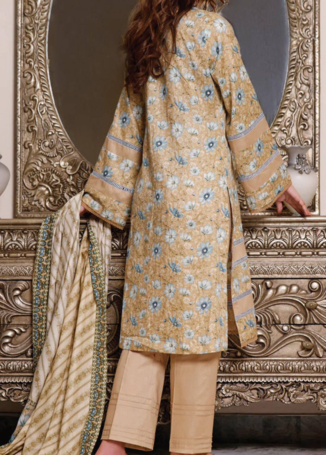 Daman by VS Textiles Printed Lawn Suits Unstitched 3 Piece VS21DL-3 1325C - Summer Collection