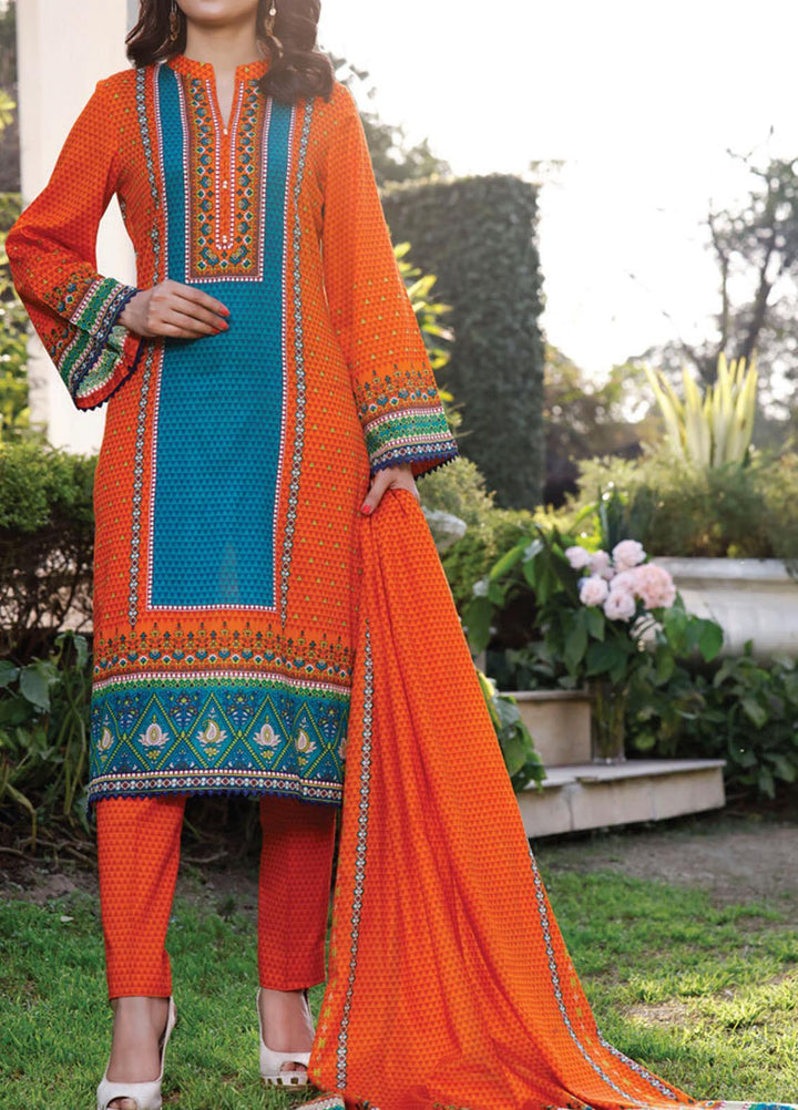 Daman by VS Textiles Printed Lawn Suits Unstitched 3 Piece VS21DL-3 1326A - Summer Collection