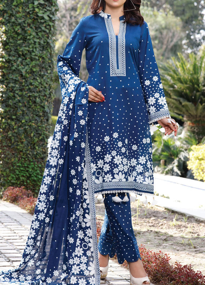 Daman by VS Textiles Printed Lawn Suits Unstitched 3 Piece VS21DL-3 1329B - Summer Collection