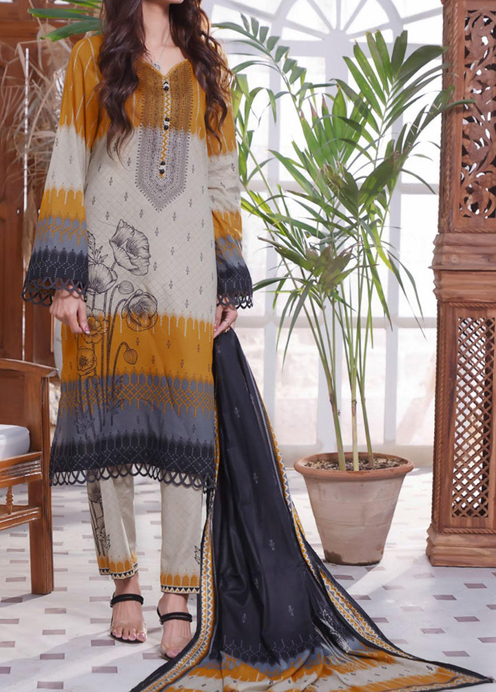 Daman By VS Textiles Printed Lawn Suits Unstitched 3 Piece VS22-D2 1502-A - Summer Collection