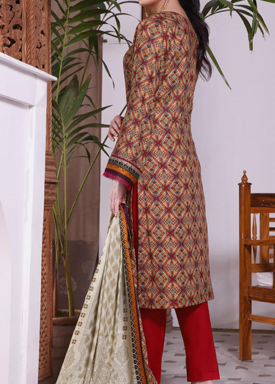 Daman By VS Textiles Printed Lawn Suits Unstitched 3 Piece VS22-D2 1503-B - Summer Collection