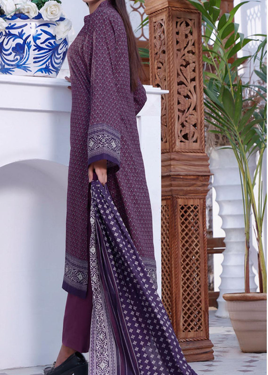 Daman By VS Textiles Printed Lawn Suits Unstitched 3 Piece VS22-D2 1506-B - Summer Collection