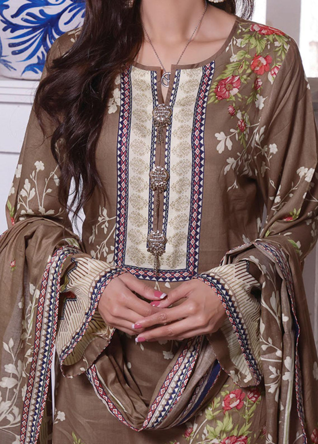 Daman By VS Textiles Printed Lawn Suits Unstitched 3 Piece VS22-D2 1507-C - Summer Collection