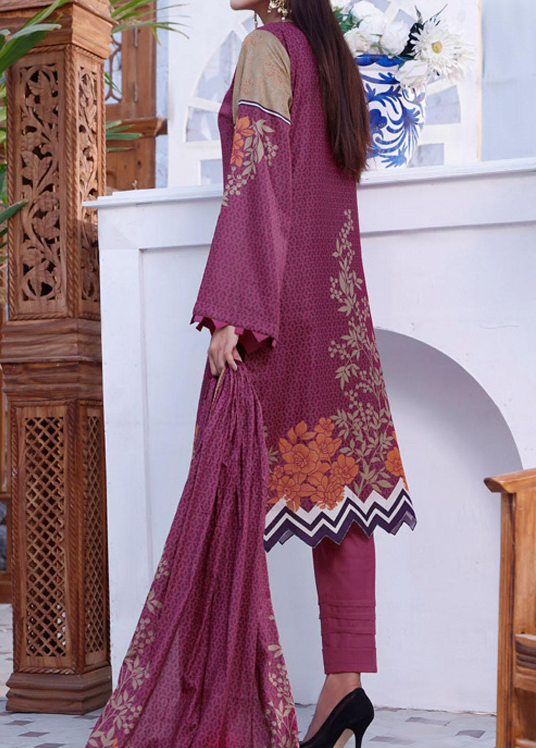 Daman By VS Textiles Printed Lawn Suits Unstitched 3 Piece VS22-D2 1509-B - Summer Collection