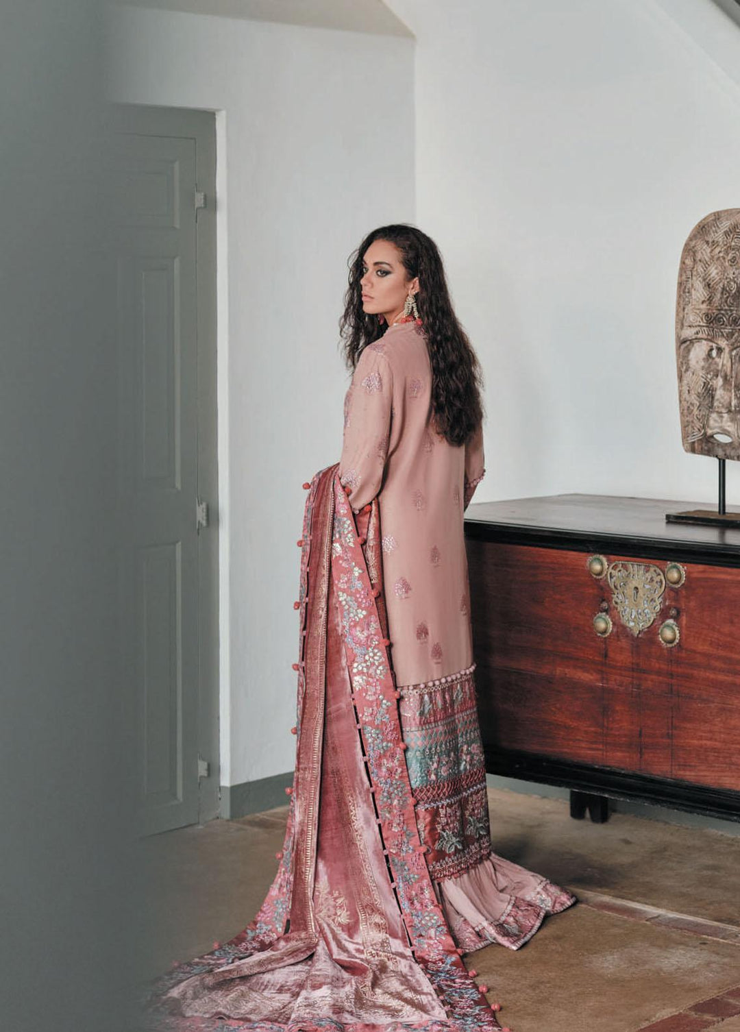 Danayah By Republic Womenswear Embroidered  Suits Unstitched 3 Piece RW22D DU-01 - Winter Collection