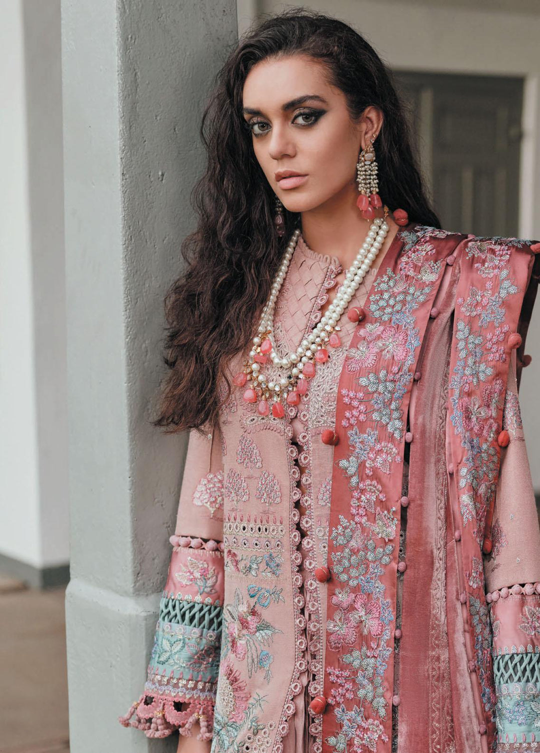 Danayah By Republic Womenswear Embroidered  Suits Unstitched 3 Piece RW22D DU-01 - Winter Collection