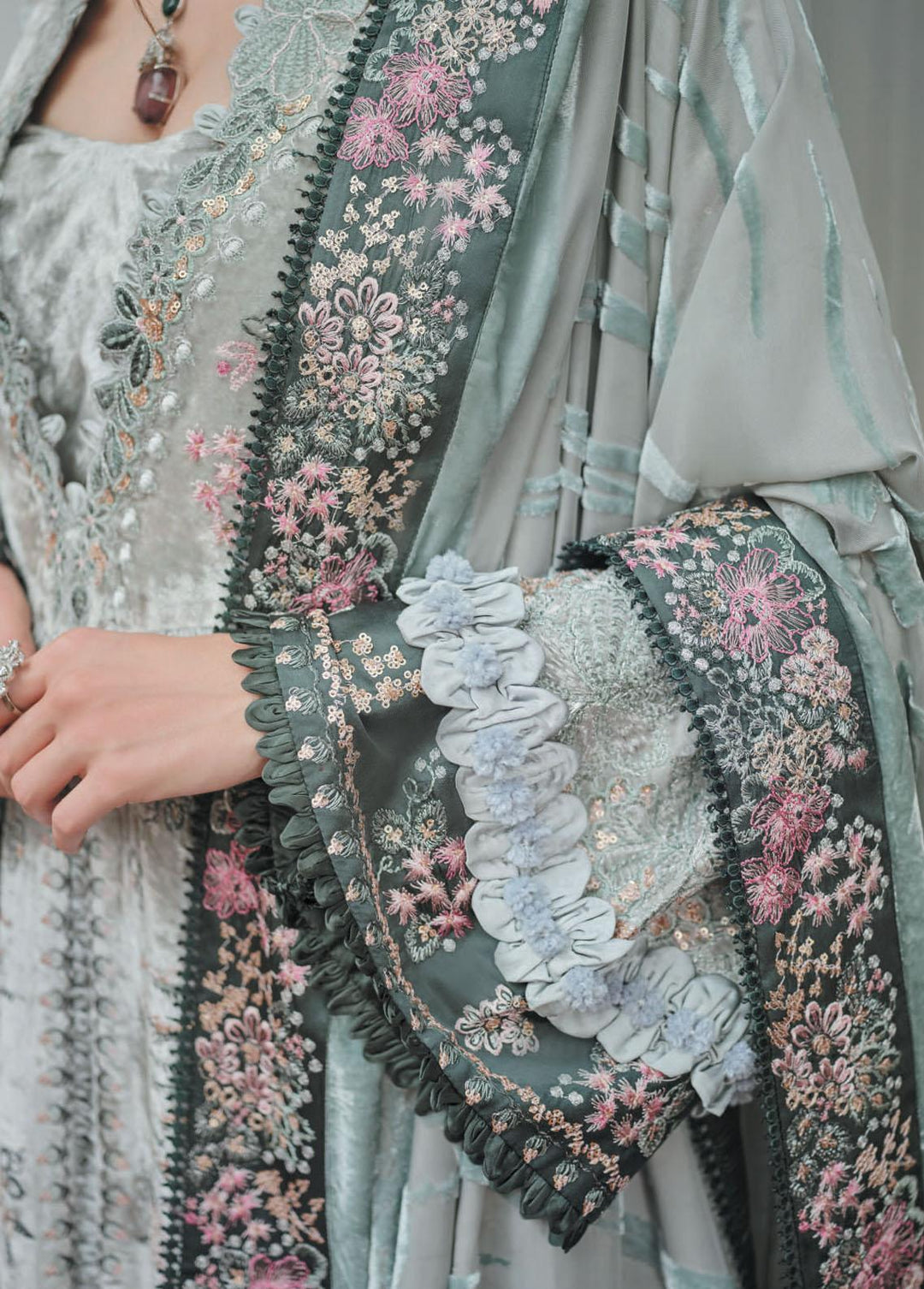 Danayah By Republic Womenswear Embroidered  Suits Unstitched 3 Piece RW22D DU-02 - Winter Collection