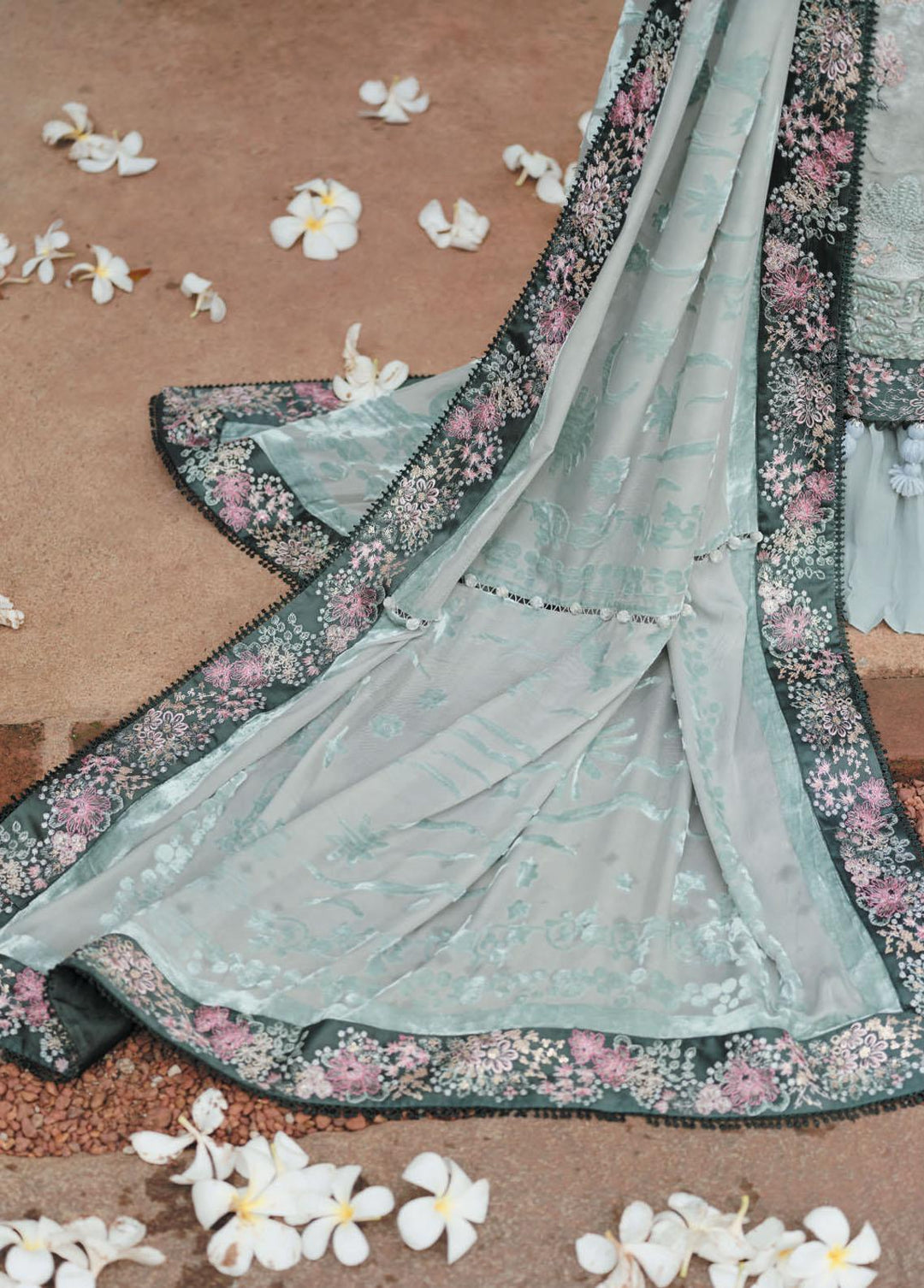 Danayah By Republic Womenswear Embroidered  Suits Unstitched 3 Piece RW22D DU-02 - Winter Collection