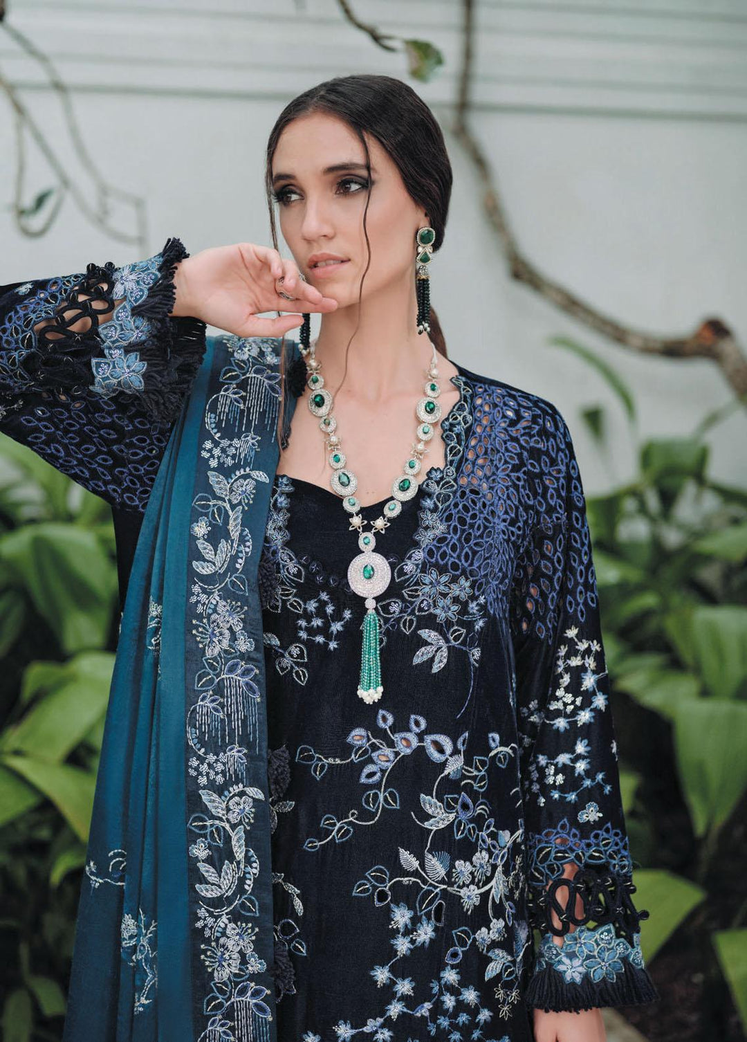 Danayah By Republic Womenswear Embroidered  Suits Unstitched 3 Piece RW22D DU-03 - Winter Collection