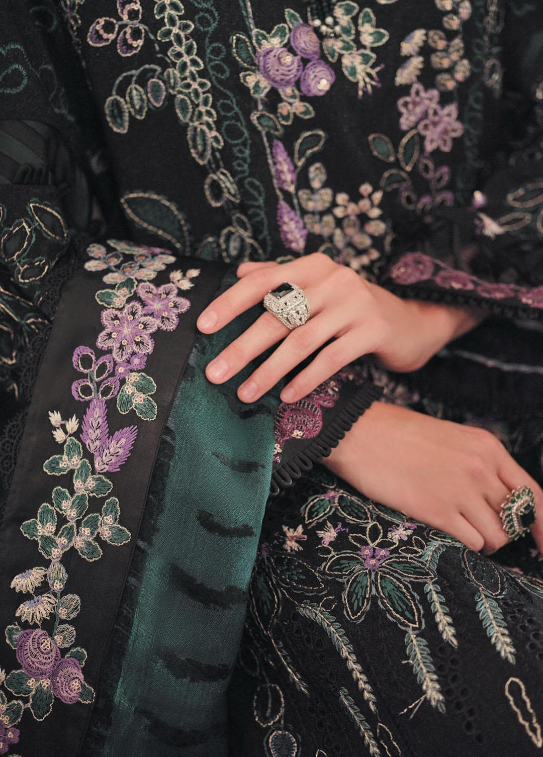 Danayah By Republic Womenswear Embroidered  Suits Unstitched 3 Piece RW22D DU-05 - Winter Collection