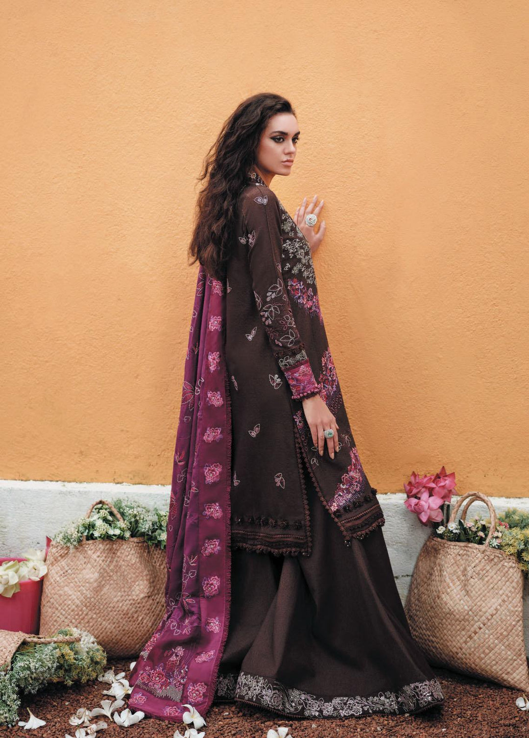 Danayah By Republic Womenswear Embroidered  Suits Unstitched 3 Piece RW22D DU-09 - Winter Collection