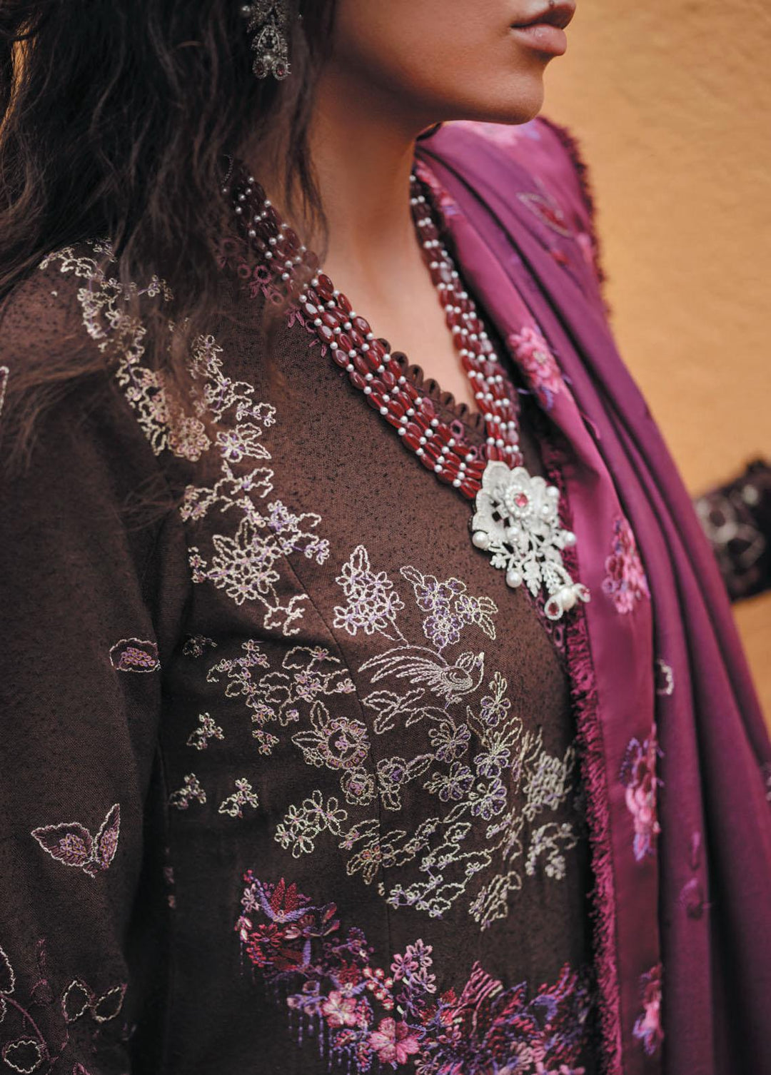 Danayah By Republic Womenswear Embroidered  Suits Unstitched 3 Piece RW22D DU-09 - Winter Collection