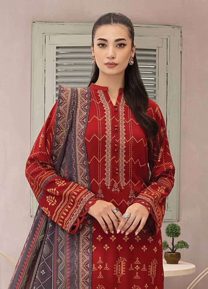 Dareechay By Lakhany Embroidered Pashmina Suits Unstitched 3 Piece LSM23DE LG-EA-0490 - Winter Collection