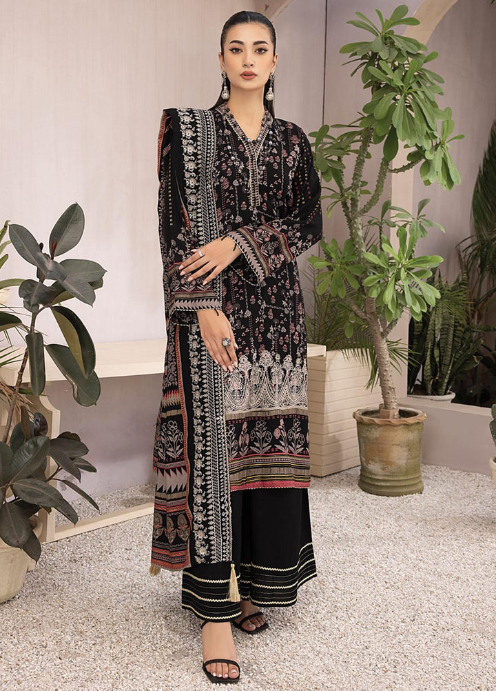 Dareechay By Lakhany Embroidered Pashmina Suits Unstitched 3 Piece LSM23DE LG-RM-0005 - Winter Collection