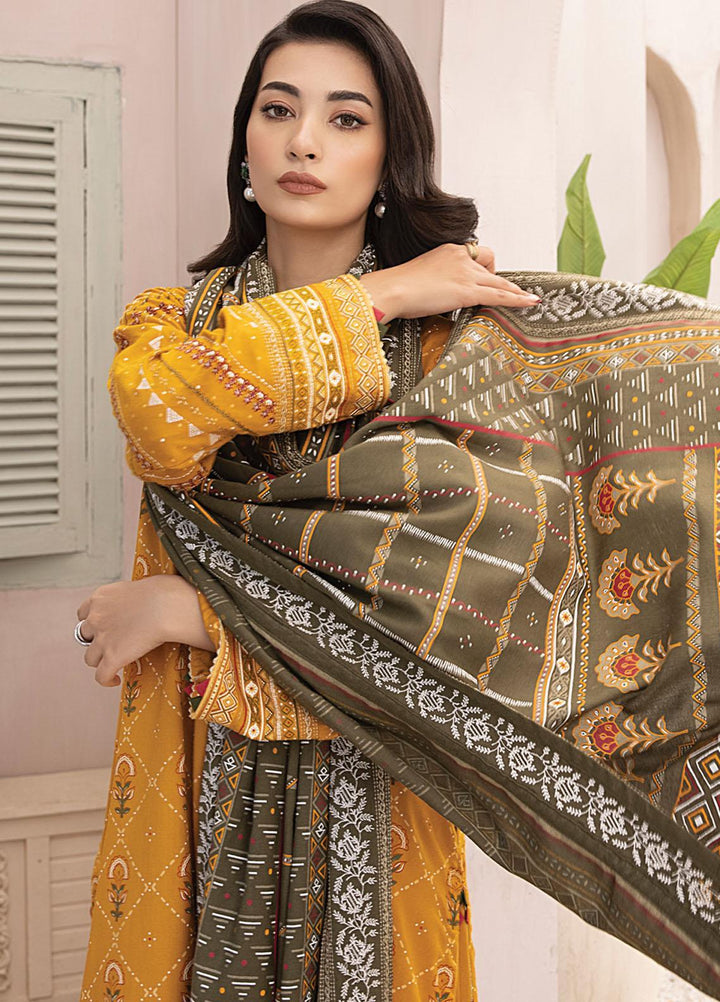 Dareechay By Lakhany Embroidered Pashmina Suits Unstitched 3 Piece LSM23DE LG-ZH-0100 - Winter Collection