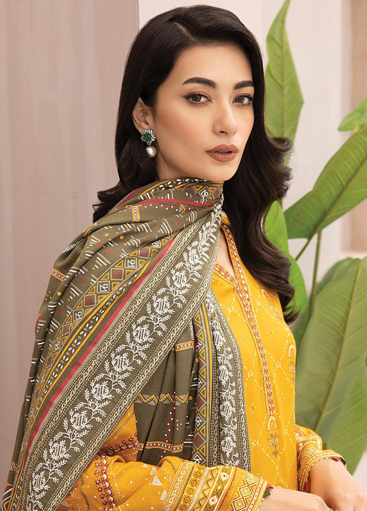 Dareechay By Lakhany Embroidered Pashmina Suits Unstitched 3 Piece LSM23DE LG-ZH-0100 - Winter Collection