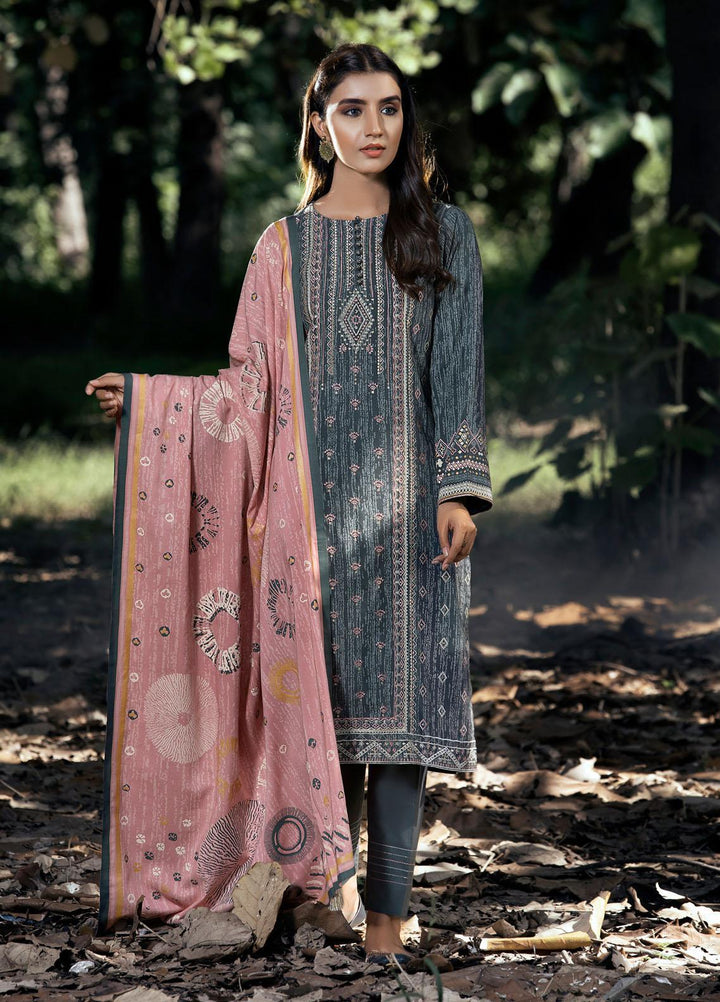 Dareechay by Lakhany Embroidered Pashmina Suits Unstitched 3 Piece LSM21DU DEW-6021-A - Winter Collection