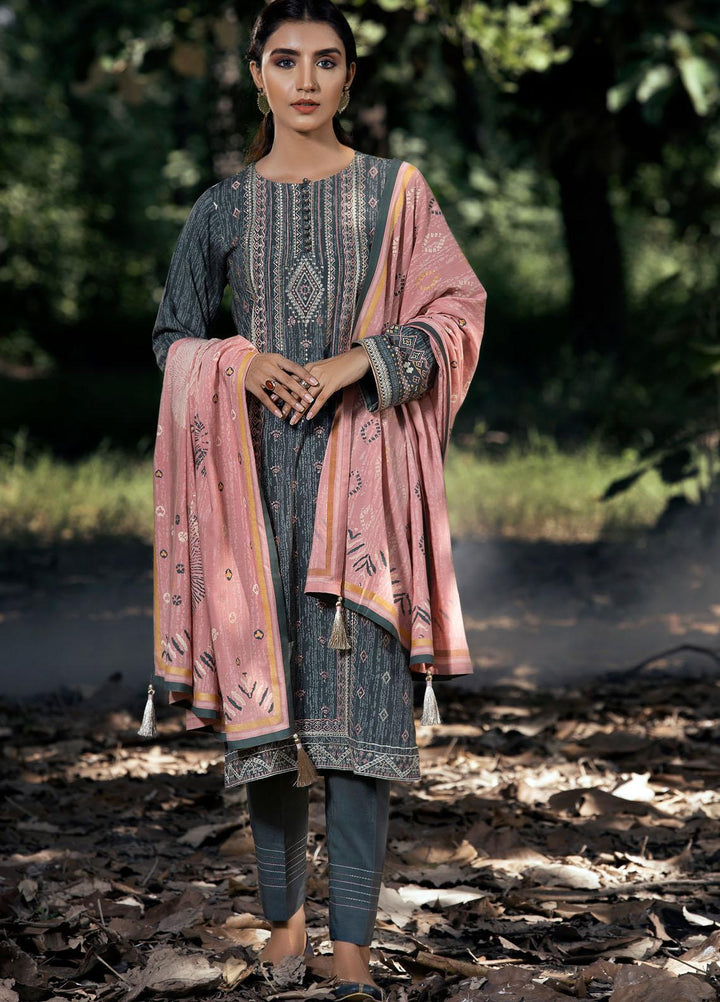 Dareechay by Lakhany Embroidered Pashmina Suits Unstitched 3 Piece LSM21DU DEW-6021-A - Winter Collection