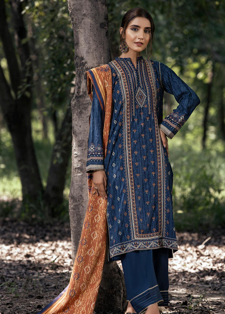 Dareechay by Lakhany Embroidered Pashmina Suits Unstitched 3 Piece LSM21DU DEW-6021-B - Winter Collection