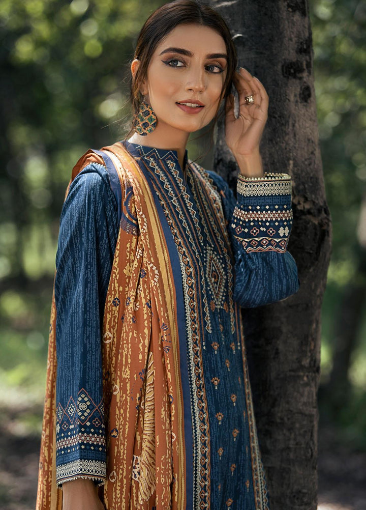 Dareechay by Lakhany Embroidered Pashmina Suits Unstitched 3 Piece LSM21DU DEW-6021-B - Winter Collection