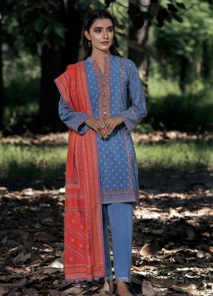 Dareechay by Lakhany Embroidered Pashmina Suits Unstitched 3 Piece LSM21DU DEW-6022-A - Winter Collection