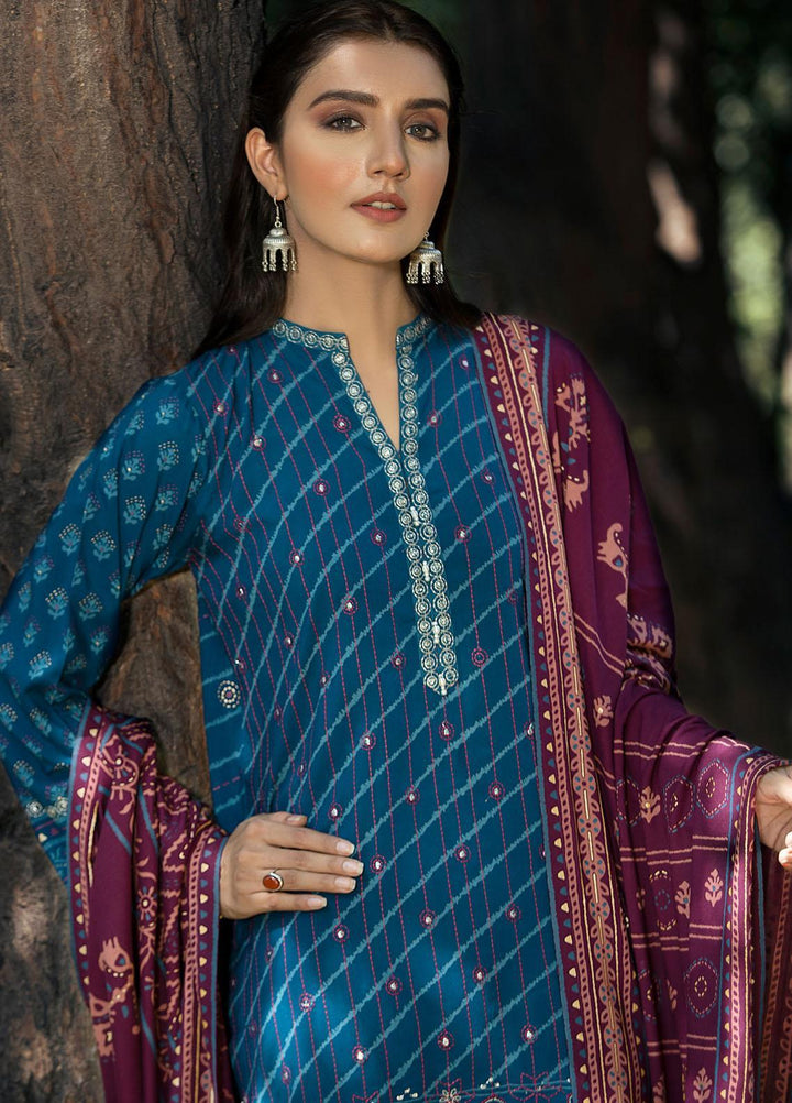 Dareechay by Lakhany Embroidered Pashmina Suits Unstitched 3 Piece LSM21DU DEW-6024-A - Winter Collection