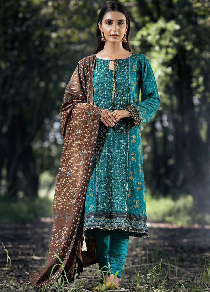 Dareechay by Lakhany Embroidered Pashmina Suits Unstitched 3 Piece LSM21DU DEW-6025-A - Winter Collection