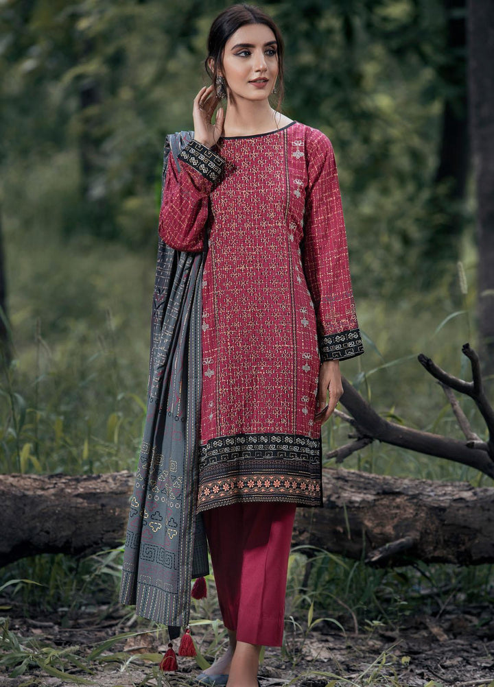 Dareechay by Lakhany Embroidered Pashmina Suits Unstitched 3 Piece LSM21DU DEW-6025-B - Winter Collection