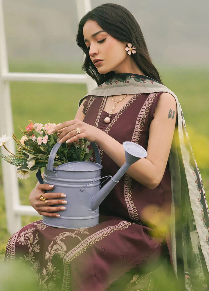 Dareen by Izel Embroidered Lawn Suits Unstitched 3 Piece IZL25DL Bahisht - Summer Collection