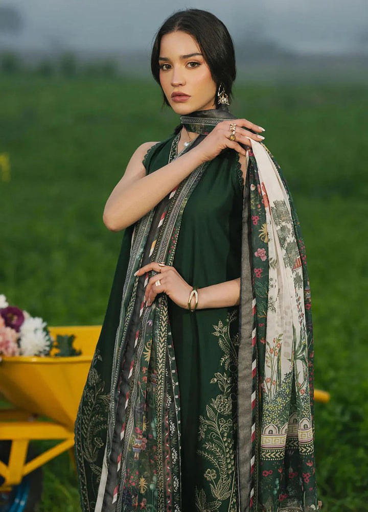 Dareen by Izel Embroidered Lawn Suits Unstitched 3 Piece IZL25DL Laalain - Summer Collection