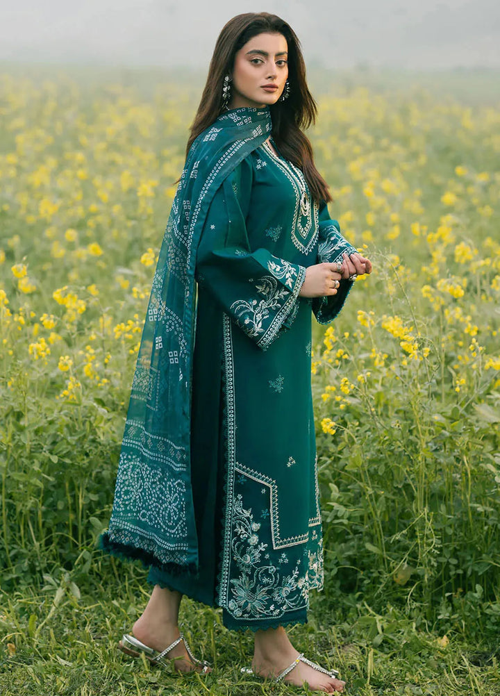 Dareen by Izel Embroidered Lawn Suits Unstitched 3 Piece IZL25DL Nazneen - Summer Collection