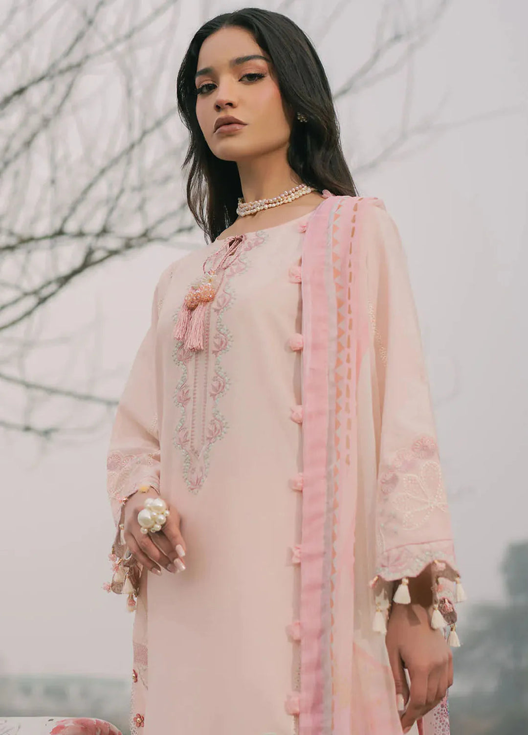 Dareen by Izel Embroidered Lawn Suits Unstitched 3 Piece IZL25DL Parizah - Summer Collection
