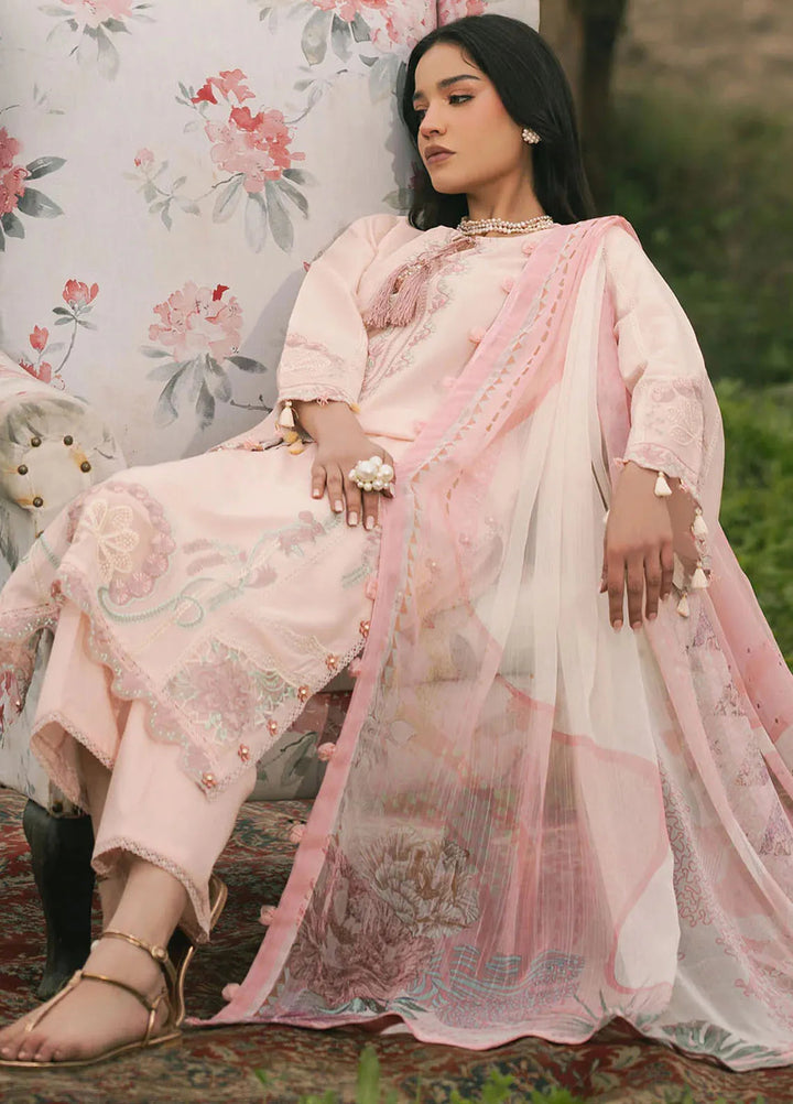 Dareen by Izel Embroidered Lawn Suits Unstitched 3 Piece IZL25DL Parizah - Summer Collection