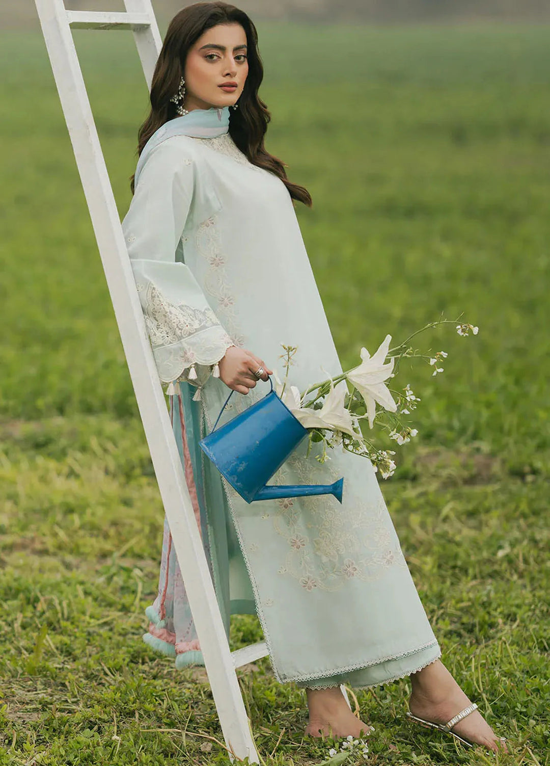 Dareen by Izel Embroidered Lawn Suits Unstitched 3 Piece IZL25DL Zartash - Summer Collection