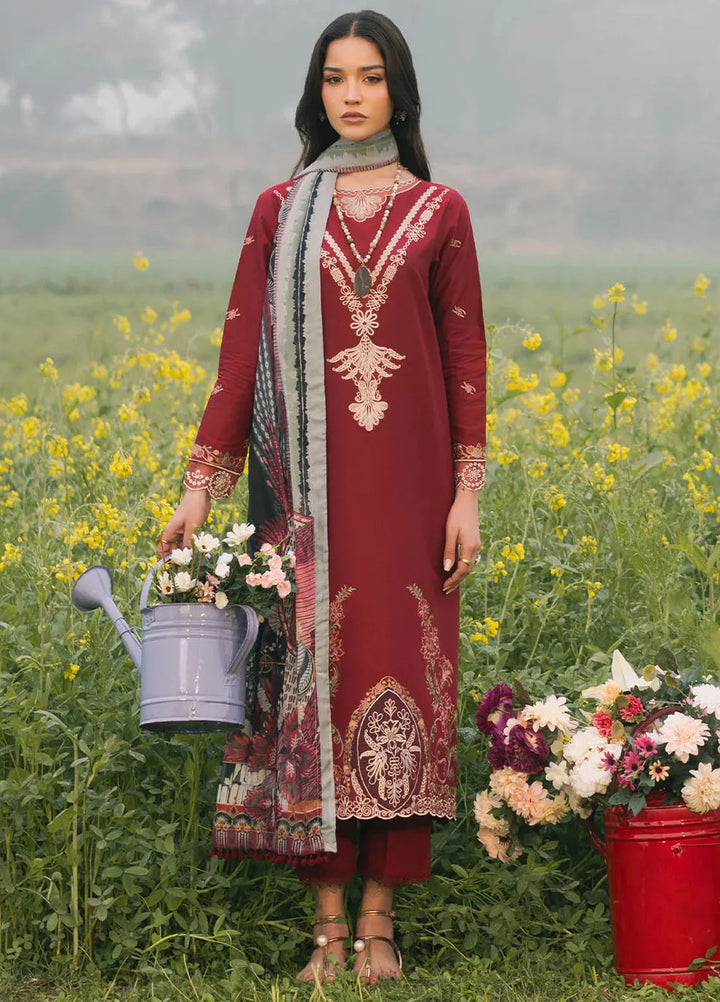 Dareen by Izel Embroidered Lawn Suits Unstitched 3 Piece IZL25DL Zeest - Summer Collection