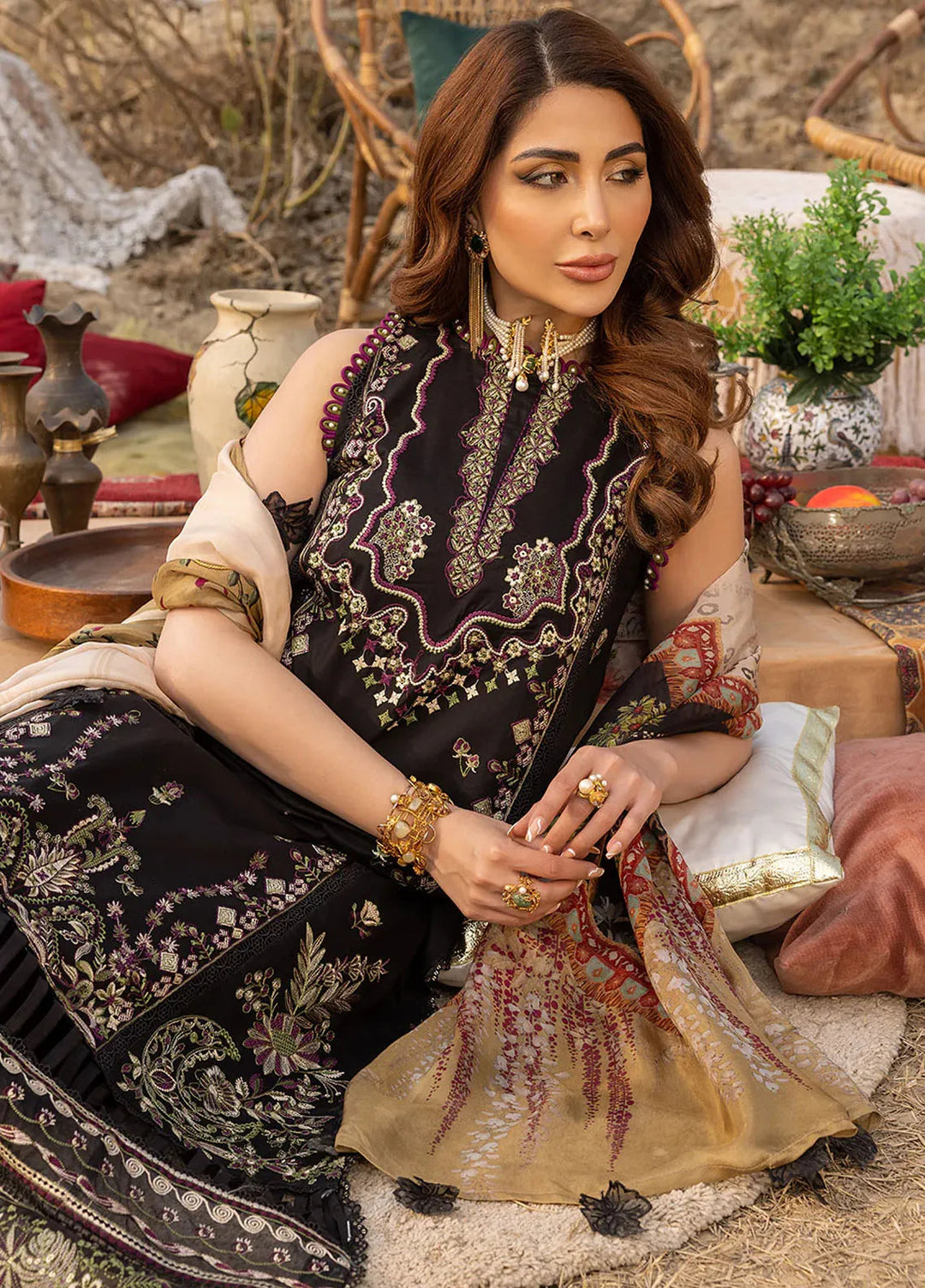 Dareen By Izel Pret Embroidered Lawn 3 Piece Suit Aashna