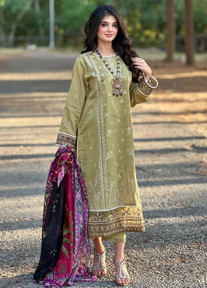 Dareen By Izel Pret Embroidered Lawn 3 Piece Suit Araish
