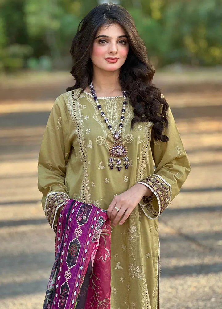 Dareen By Izel Pret Embroidered Lawn 3 Piece Suit Araish