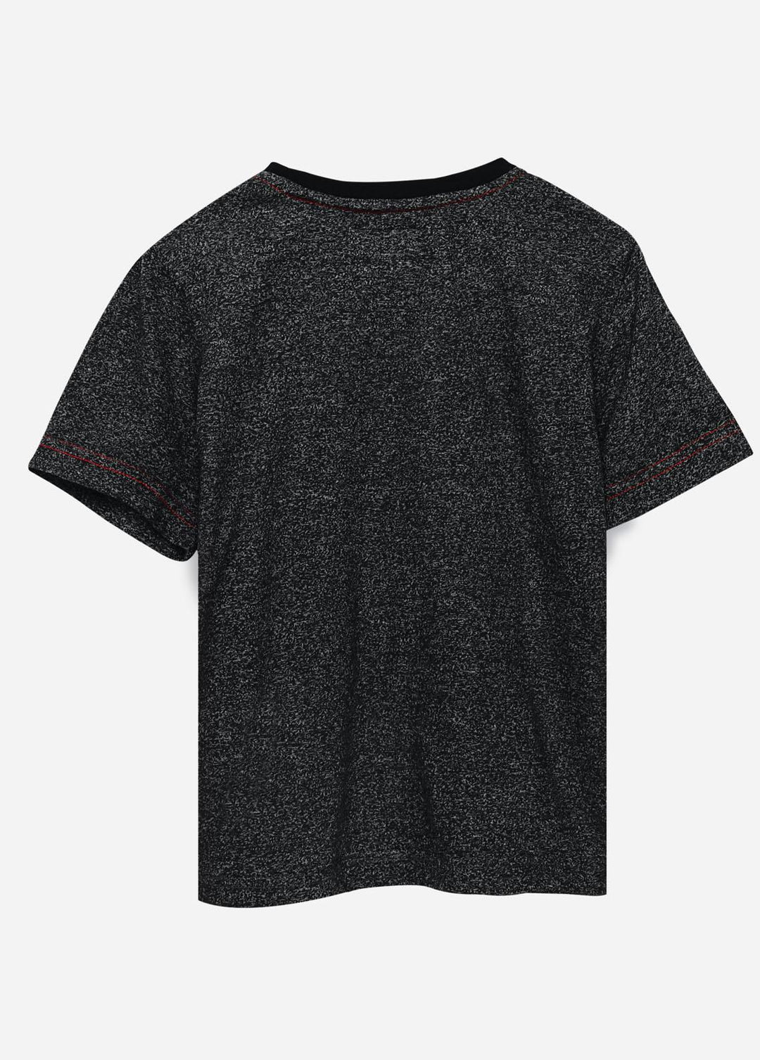 Brumano Cotton Casual Boys T-Shirts -  Dark Grey Short Sleeves Marl Casual T-Shirt