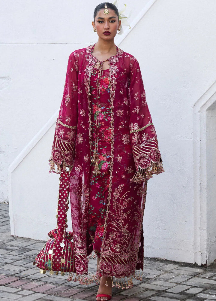 Darling by Hussain Rehar Embroidered Suit Unstitched 4 Piece HRR25D Maher - Festive Collection